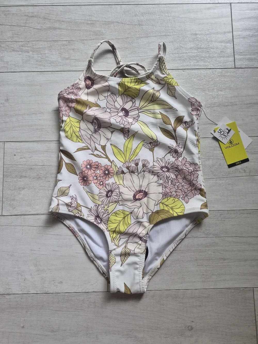 VOLCOM NEW Tropical Garden One Piece Swimsuit & Swim Shorts